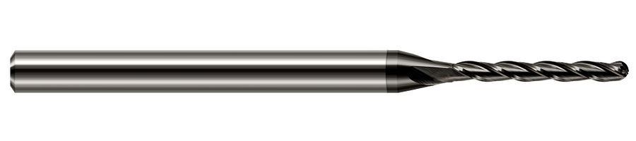 Picture of Harvey Tool 34108-C4 .125 Ball Carbide8x Long Flute EM, DIAMND End Mill Standard Flute Standard Helix Carbide Diamond Single End Ball NoseBall